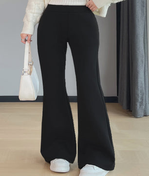 Zomerse Plus-Size Flared Pants in Britse Street Style - Stijlvol en Comfortabel