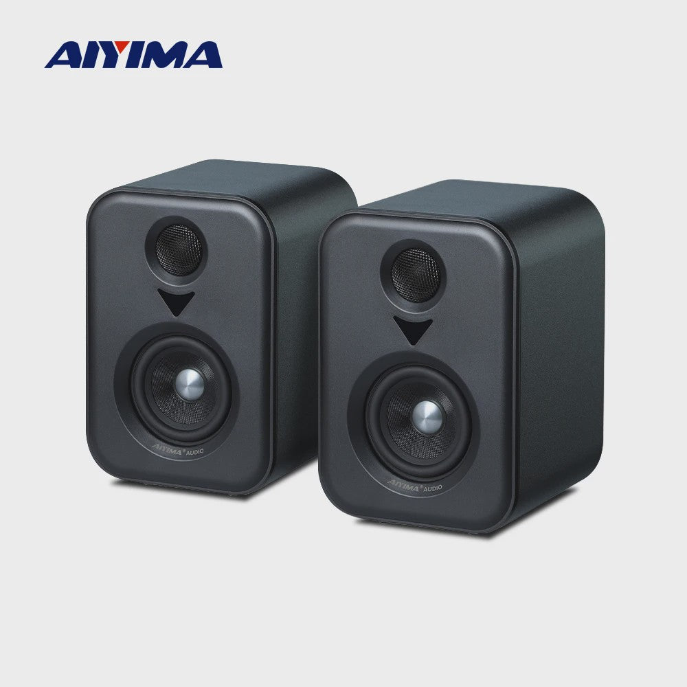 AIYIMA S400 Actieve Boekenplank Luidsprekers - Hifi Studio Monitors met Bluetooth & USB DAC