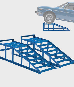 Set van 2 Stevige Stalen Autoramps 95x32x28cm - Heavy Duty Voertuigoprijplaten