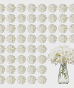 Kunstbloemen Witte Hydrangea - Zijde, Realistisch, Bulk voor Bruiloft & DIY