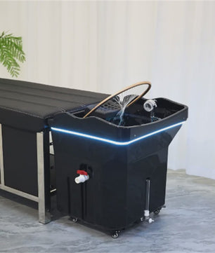 Professionele Haarspoelbak met Watercirculatie en Mobiel Ontwerp