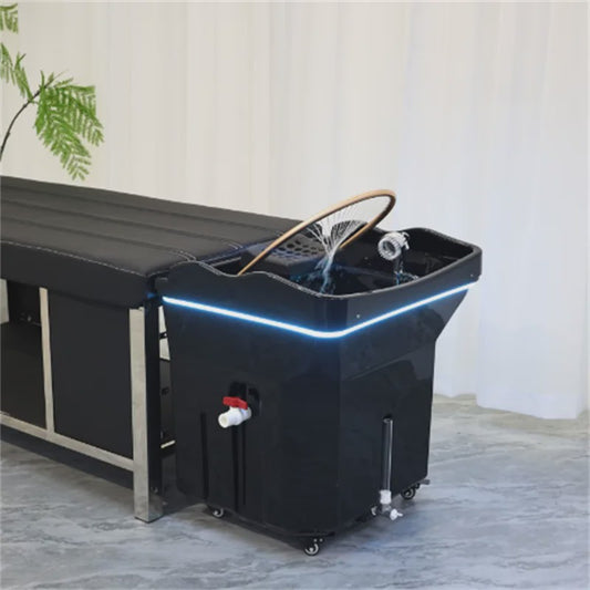 Professionele Haarspoelbak met Watercirculatie en Mobiel Ontwerp
