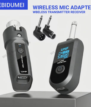 Draadloos UHF XLR Microfoon Systeem: Zender & Ontvanger voor Mixers, Gitaren & Meer