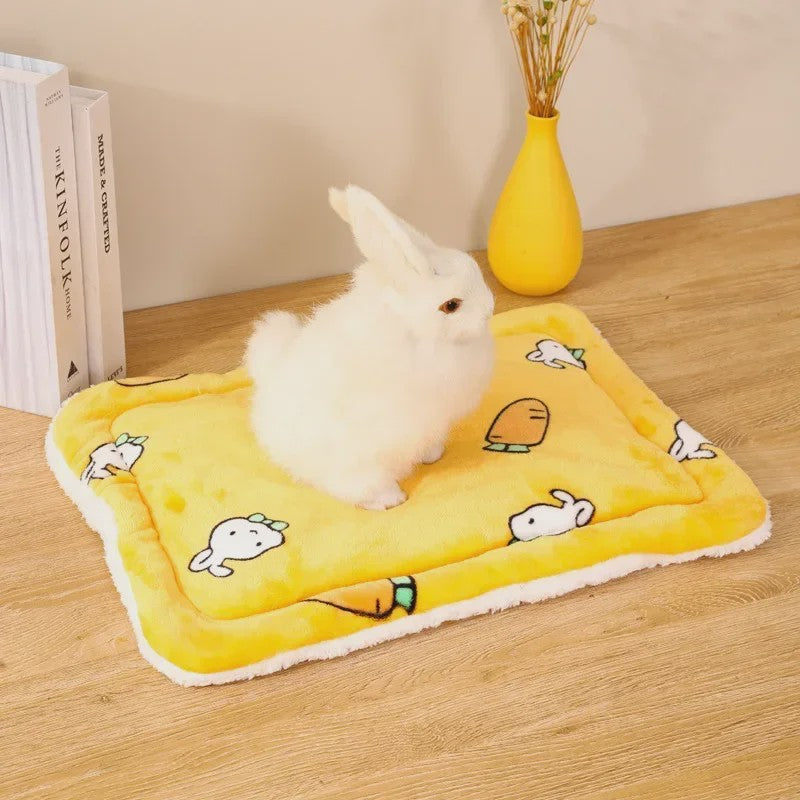 Zacht Pluche Huisje & Mat voor Kleine Huisdieren - Warm & Comfortabel