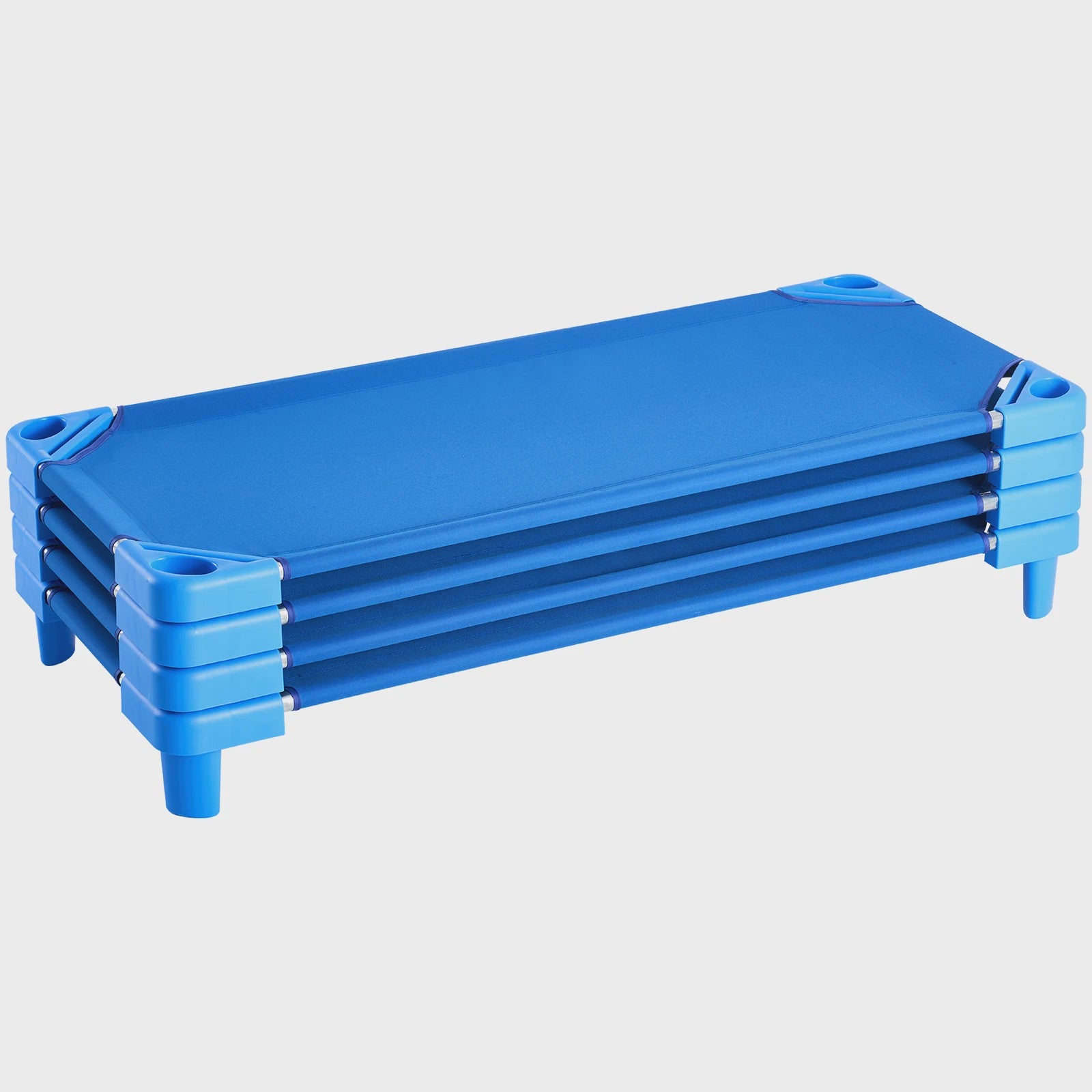 Stapelbare Kinderbedjes Set van 4 of 6 - Draagbaar en Comfortabel voor Kinderopvang en Thuis