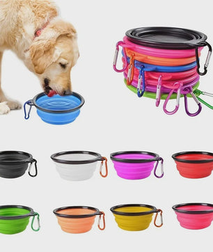 Draagbare Opvouwbare Voer- en Waterbak voor Honden en Katten - Duurzaam Siliconen