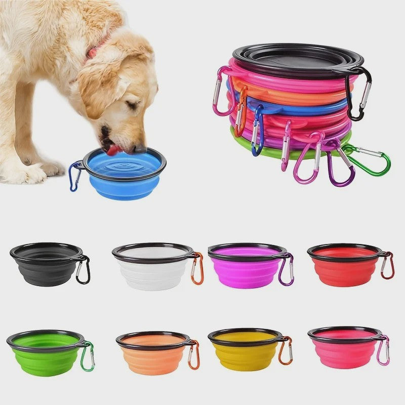 Draagbare Opvouwbare Voer- en Waterbak voor Honden en Katten - Duurzaam Siliconen