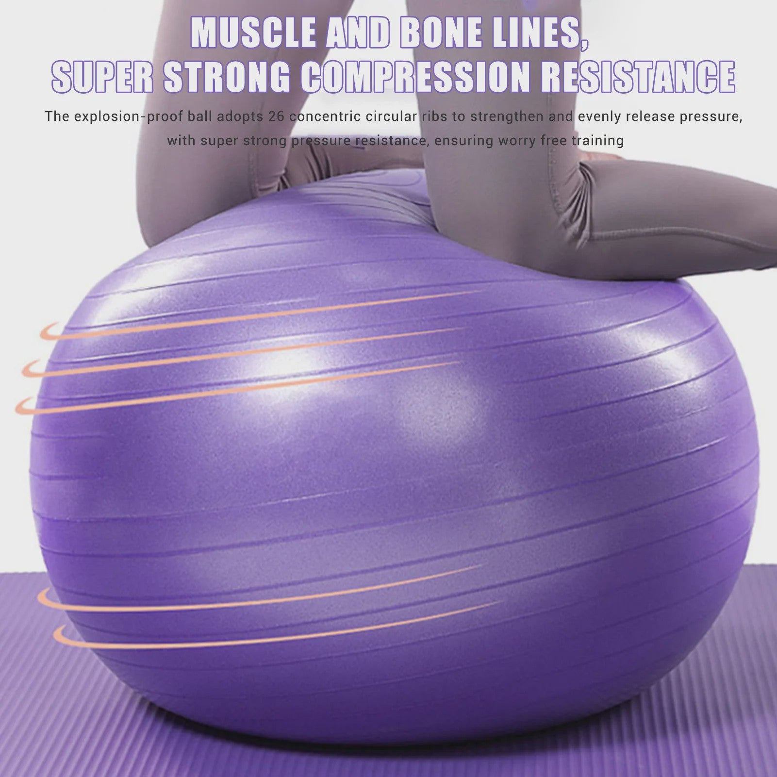 Dikke Fitness Yoga Bal - Huidvriendelijk & Zacht voor Stabiliteitstraining Thuis