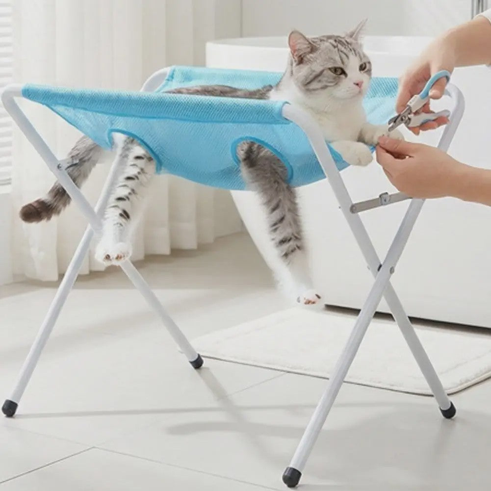 Opvouwbare Huisdier Badmat & Trimmatafel voor Katten en Kleine Honden - Ademend Mesh