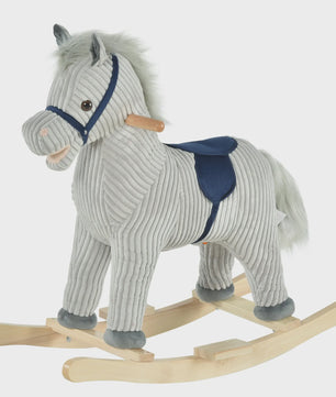 Homcom Children's Rocking Horse for Children +3 Years with Sound 73X35X64Cm Gray