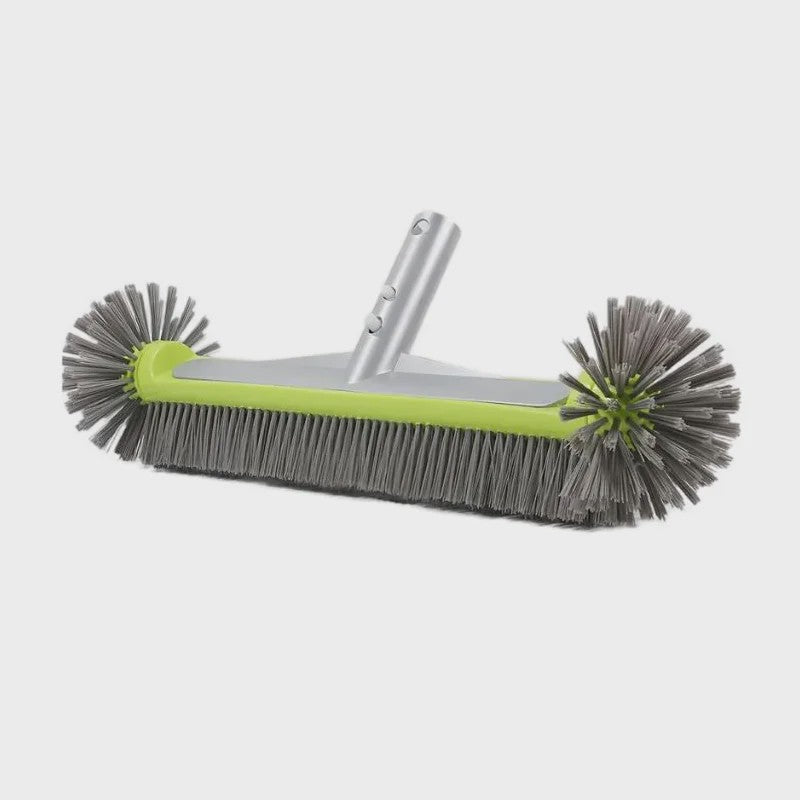 Zware Aluminium Zwembadborstel - 17.5 Inch met Nylon Borstelharen voor Grondige Reiniging van Wanden, Trappen en Hoeken