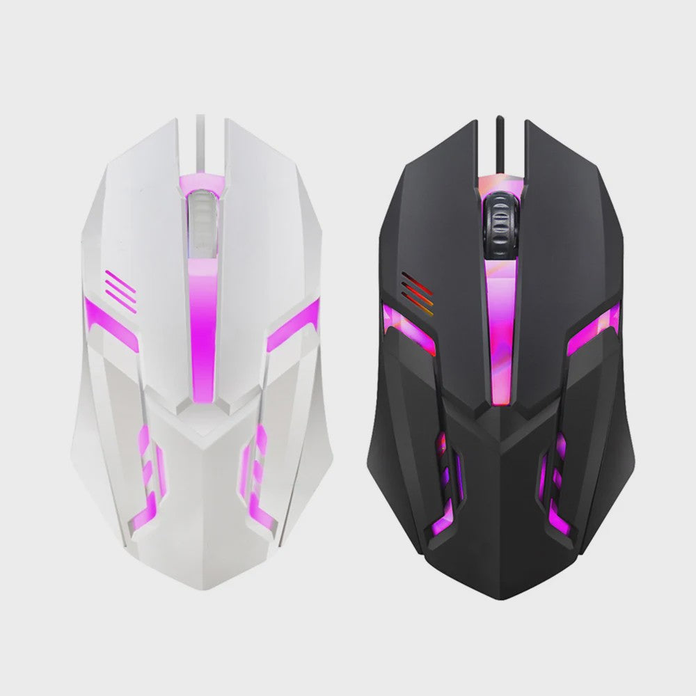 Gaming Muis met 5000 DPI, Kleurrijke LED Verlichting en Ergonomisch Design - Bedraad