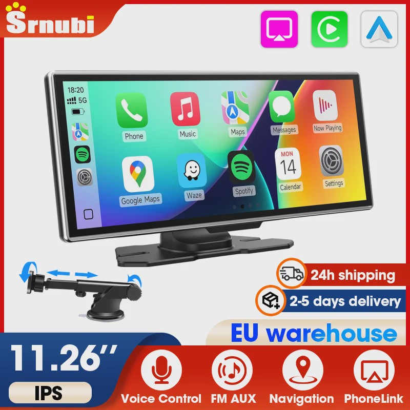 Universele 11.26" Draadloze CarPlay & Android Auto Multimedia Auto Scherm