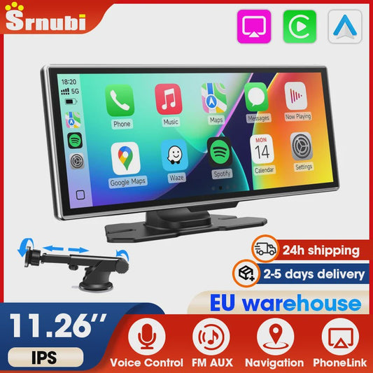 Universele 11.26" Draadloze CarPlay & Android Auto Multimedia Auto Scherm