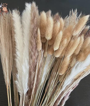 Natuurlijk Pampas Gras Boeket - Gedroogde Bloemen voor Boho Woondecoratie & Bruiloft