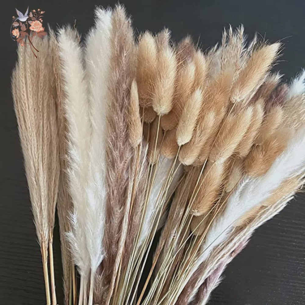 Natuurlijk Pampas Gras Boeket - Gedroogde Bloemen voor Boho Woondecoratie & Bruiloft