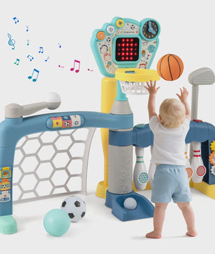 5-in-1 Peuter Sport Speelgoed: Basketbal, Voetbal, Golf, Bowling & Honkbal