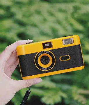 Retro 35mm Filmcamera met Ingebouwde Flits - Herbruikbaar en Stijlvol