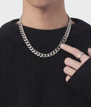 RVS Cuban Link Ketting - Klassiek Punk & Hip-Hop Design voor Heren en Dames