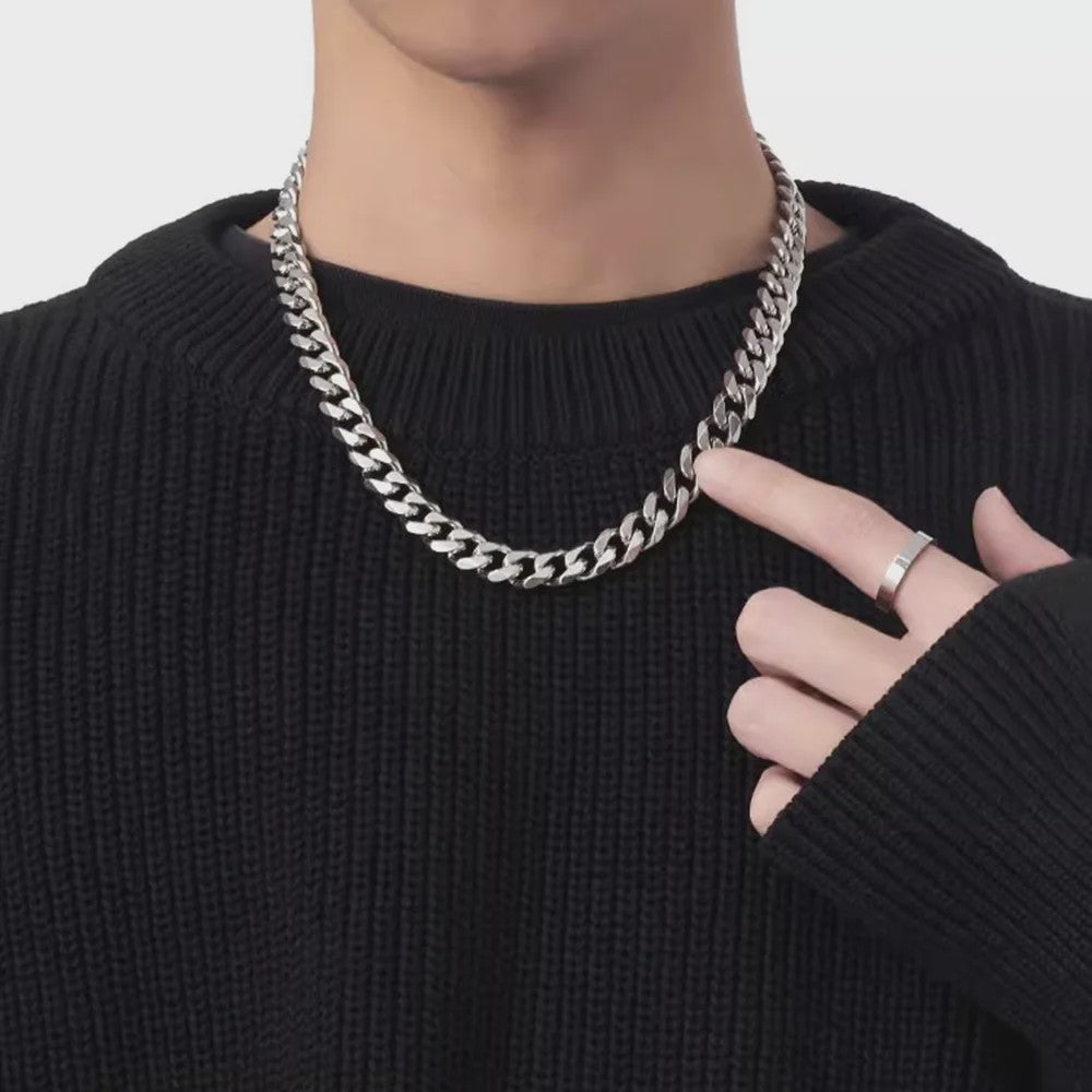 RVS Cuban Link Ketting - Klassiek Punk & Hip-Hop Design voor Heren en Dames