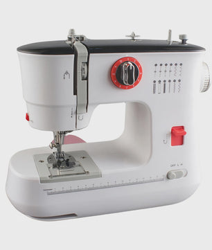 Elektrische Naaimachine Mini - 12 Steken, Dubbele Draad & Voetpedaal