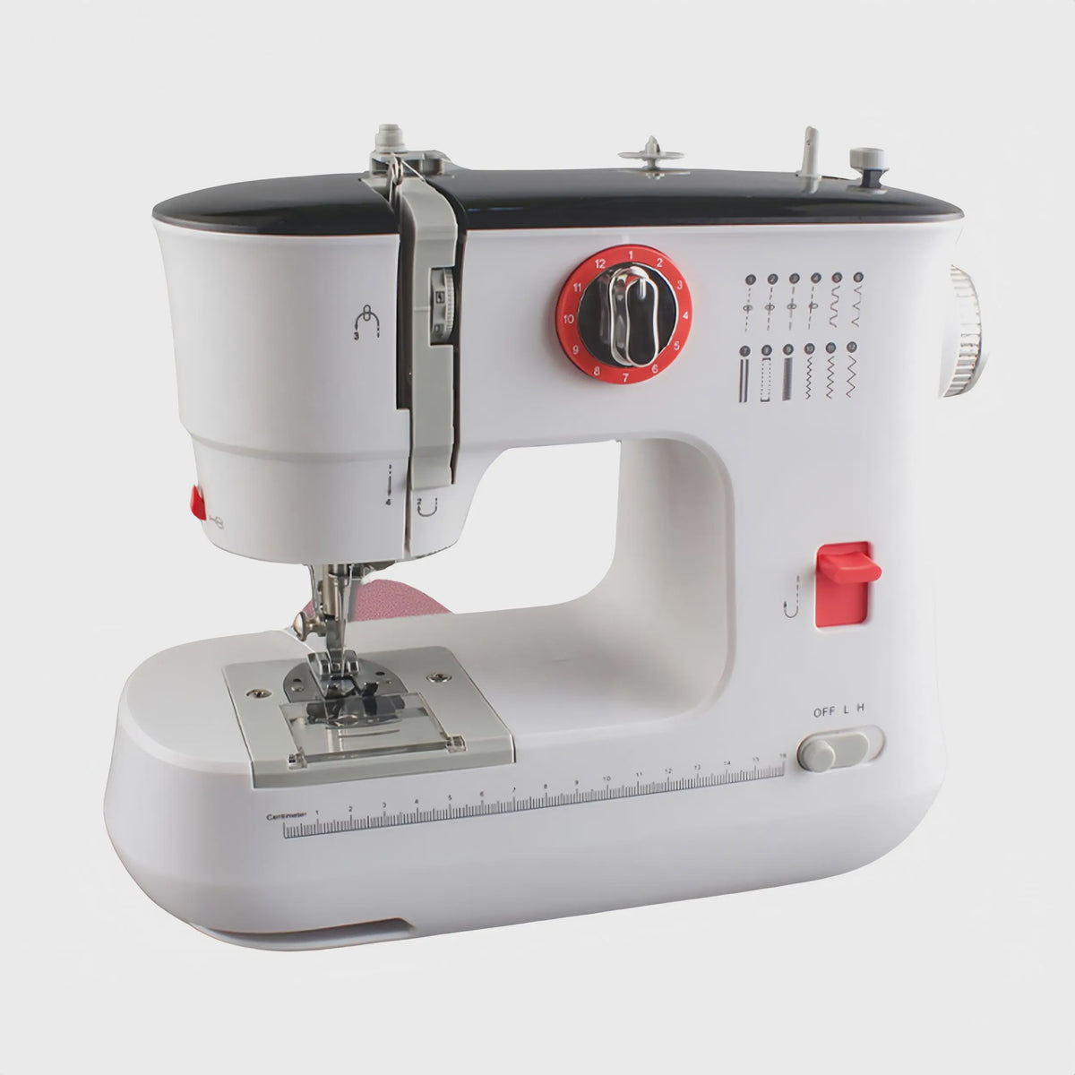 Elektrische Naaimachine Mini - 12 Steken, Dubbele Draad & Voetpedaal