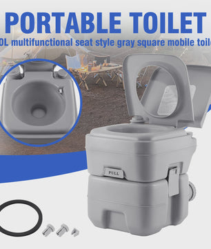 20L Draagbaar Camping Toilet - Mobiel Reis Toilet voor Buiten, Ouderen & Zwangeren