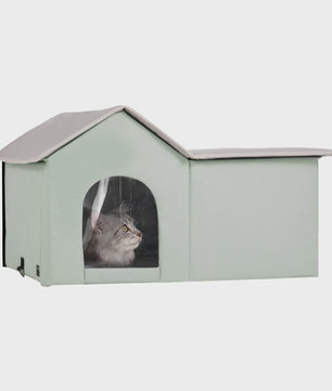 Verwarmd Kattenhuis Buiten - Waterdicht & Verstelbare Temperatuur voor de Winter