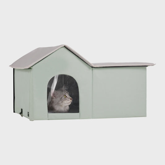 Verwarmd Kattenhuis Buiten - Waterdicht & Verstelbare Temperatuur voor de Winter