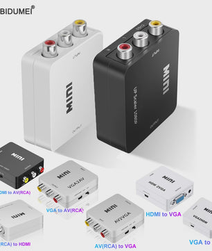Universele HDMI AV RCA & VGA Converter Adapter | 1080p Ondersteuning