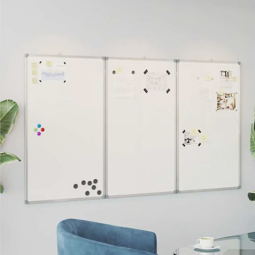 Opvouwbaar Magnetisch Whiteboard 180x100cm - Dubbelzijdig, Aluminium Frame, Makkelijk Schoon te Maken
