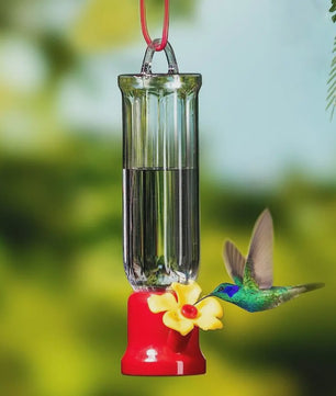 Draagbare Vogel Drinkfles met Ophangdraad - Transparant Plastic Voederbakje voor Tuinvogels
