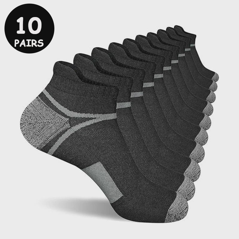 10 Paar Heren Sportsokken - Ademende Hardloopsokken voor Fitness & Outdoor