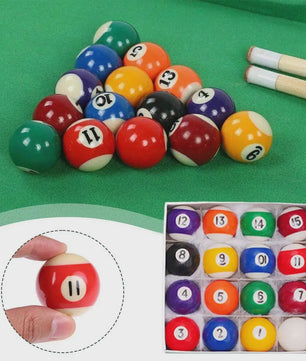 Set Billardballen voor Kinderen - 25mm Kleine Pool & Snooker Ballen