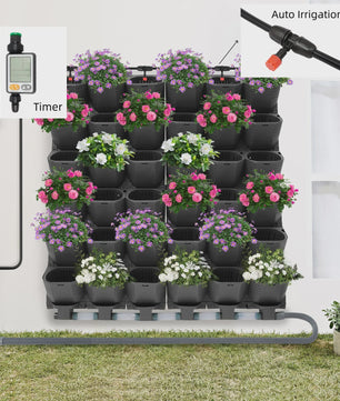 Verticale Wandplanter met Timer - Zelfwaterend - 36 Vakken - 100x118.5cm
