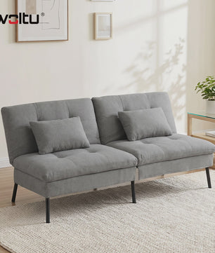 Convertible Sofa Bed met Verstelbare Rugleuning en Kussens - SediaXL