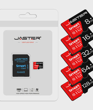 JASTER Class 10 Micro SD Kaart 8GB - 128GB | TF Kaart voor Telefoon, Camera, Computer