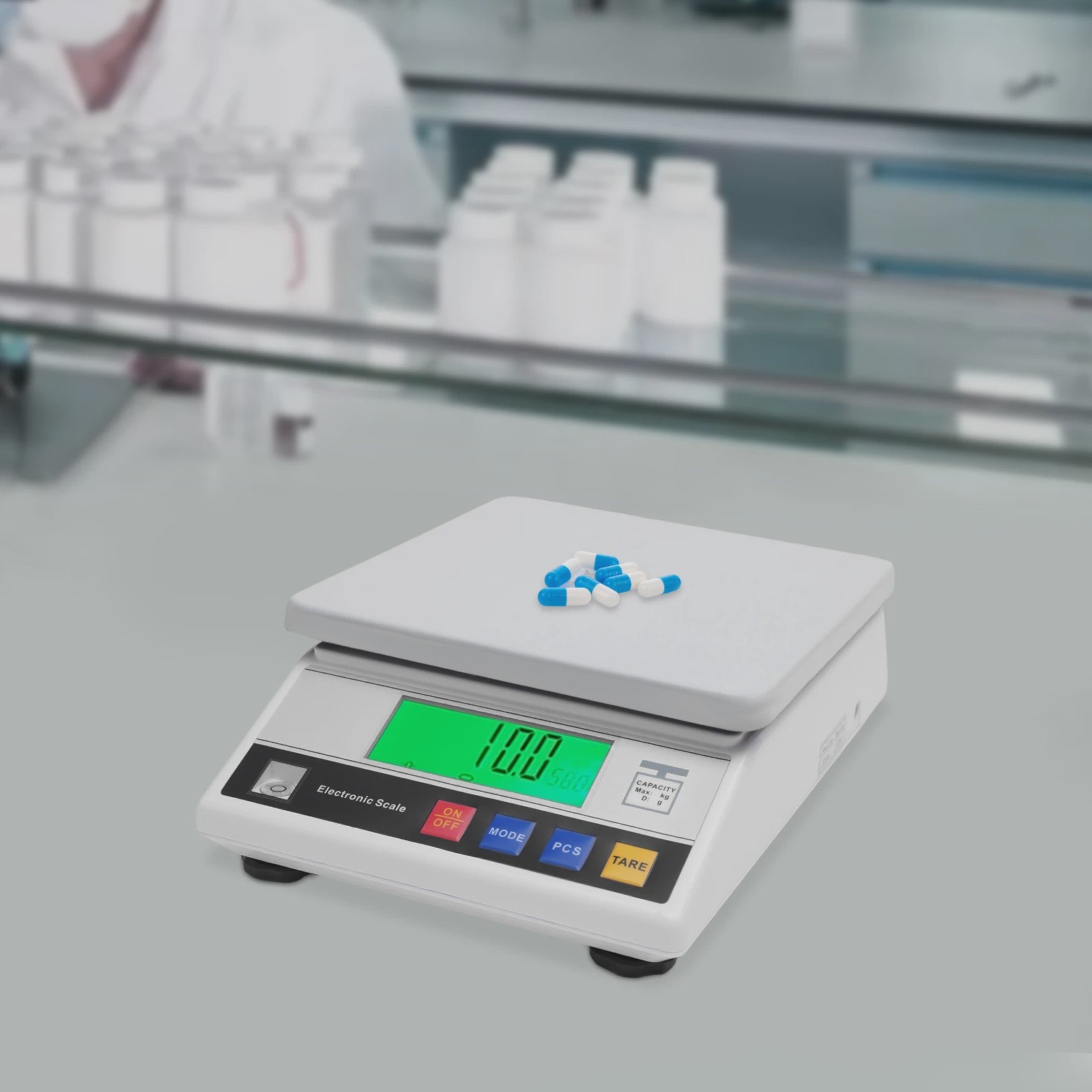 Precisie Elektronische Weegschaal 7.5kg met LCD Scherm - Ideaal voor Laboratorium en Kleine Items