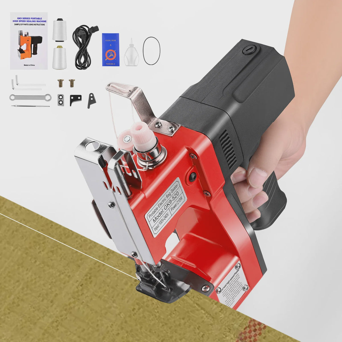 Professionele Elektrische Naaimachine Gk9-520 - Snel, Draagbaar en Krachtig voor Industriële Toepassingen