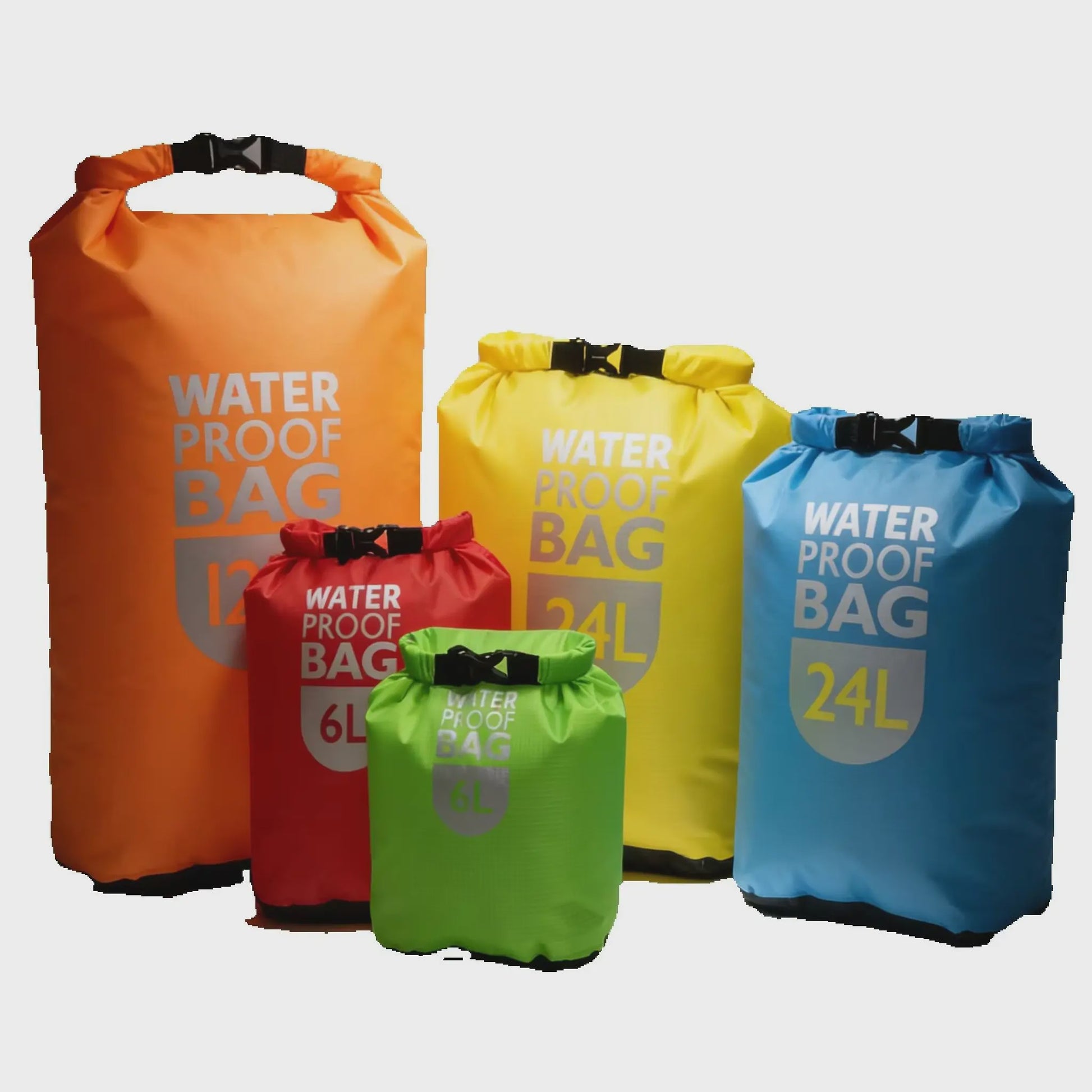 Waterdichte Dry Bag - 6L, 12L, 24L - Ideaal voor Watersport & Outdoor Avonturen