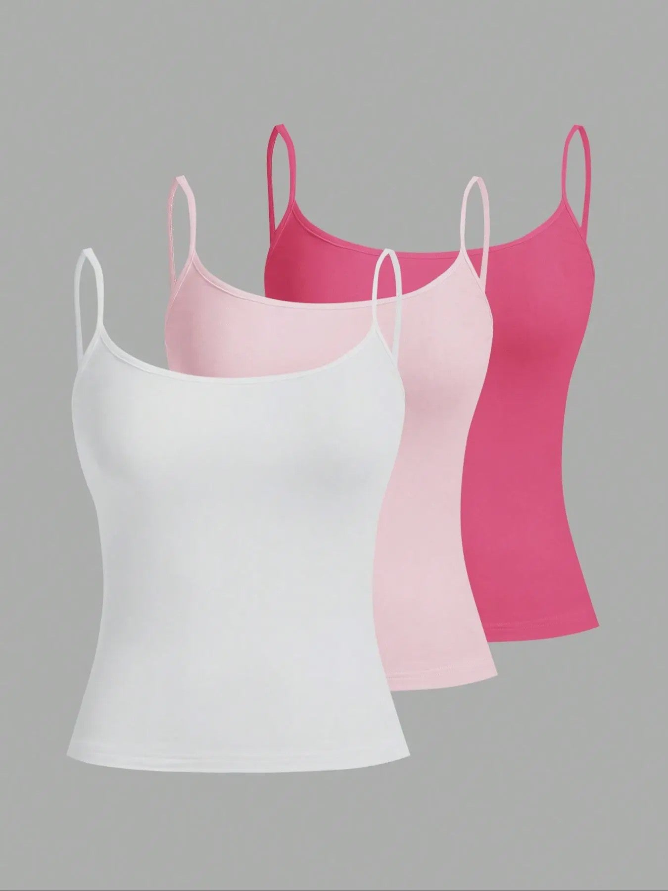 Set van 3 Basic Camisoles met Verstelbare Bandjes - Zomer Essential