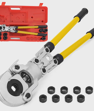 Professionele Perstang voor PE/PB Leidingen 16-32mm met 8 Matrijzen