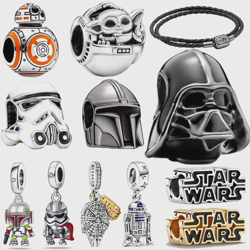925 Sterling Zilver Star Wars Bedel Armband - Unieke Charms voor Fans