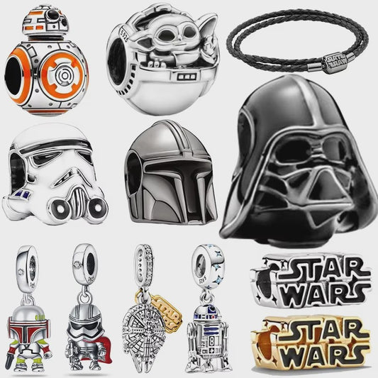 925 Sterling Zilver Star Wars Bedel Armband - Unieke Charms voor Fans