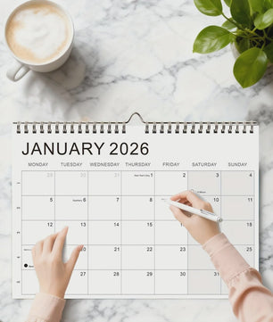 Weekplanner Kalender 2026-2027: 52 Weken, Maandoverzicht & Maanfasen