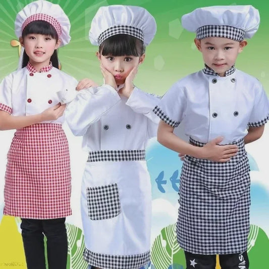 Kinder Koksuniform met Hoed - Keuken Koksbuis & Schort voor Feestjes en Cosplay