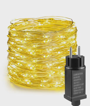 Sfeervolle Koperdraad LED Lichtjes Slingers - Waterdicht & Veelzijdig voor Buiten, Feest, Kerst