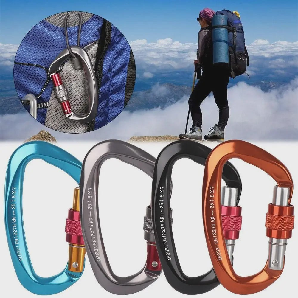 Professionele Aluminium Karabiner Haak - Veilig Klimmen & Outdoor