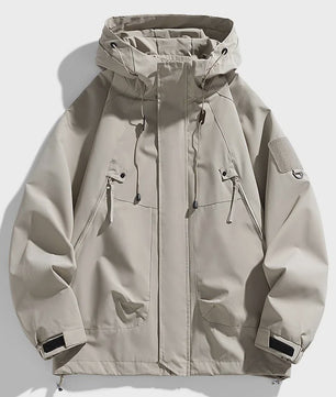 Heren Windbreaker Jas met Capuchon - Waterdicht, Bomberjack Stijl, Ideaal voor Camping & Hiking