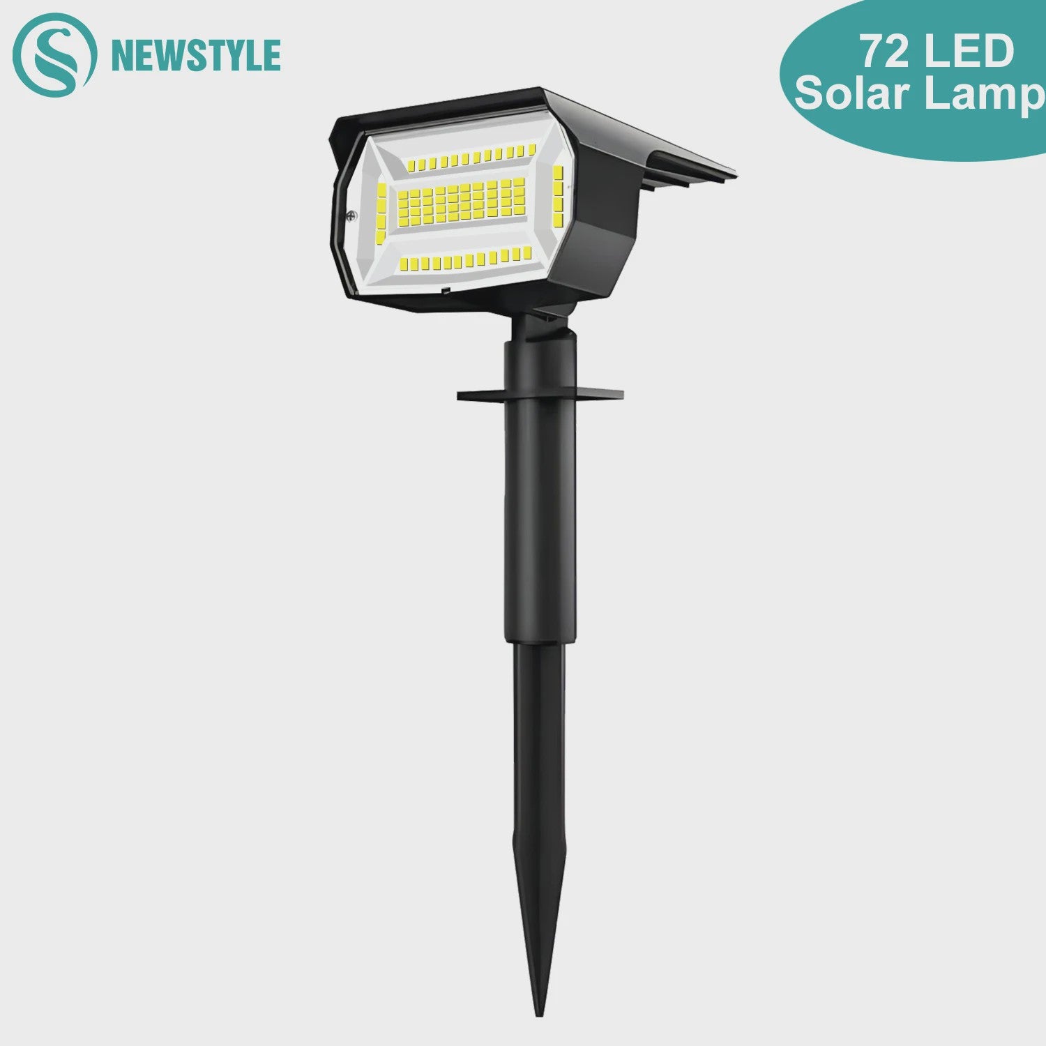 Solar Tuinspots LED (72/68) - IP65 Waterdicht, 3 Modi, Buitenverlichting